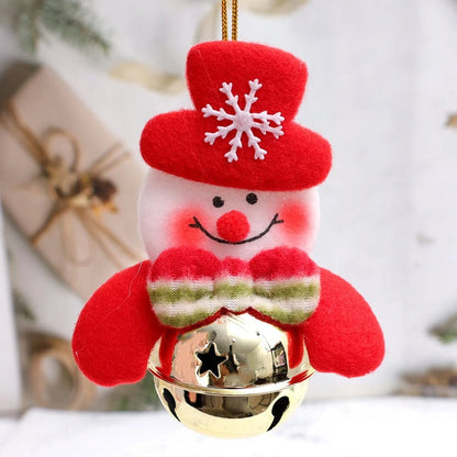 Christmas Tree Plush Doll Ornaments – Santa Claus & Snowman Hanging Pendants for Festive Home Décor & Holiday Gifts