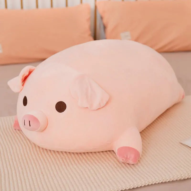 Chubby Pig Plush Pillow — Ultra-Soft Squishy Hug Cushion, 15.7" to 39.4"