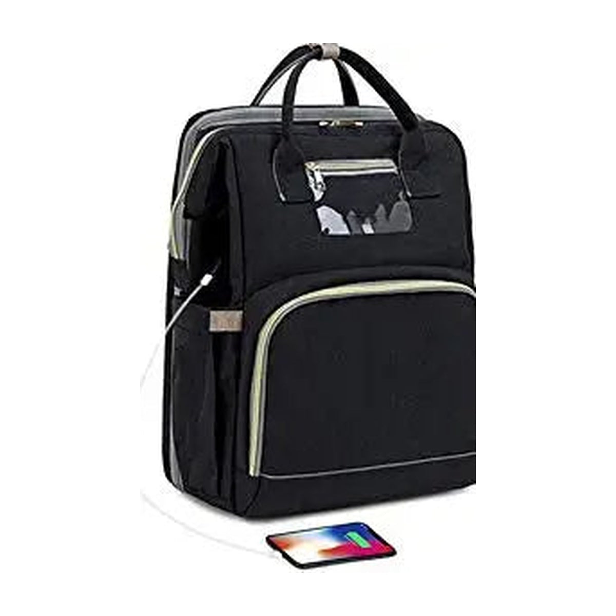 Fold-Out Diaper Bag Backpack — Opens Into a Changing Station