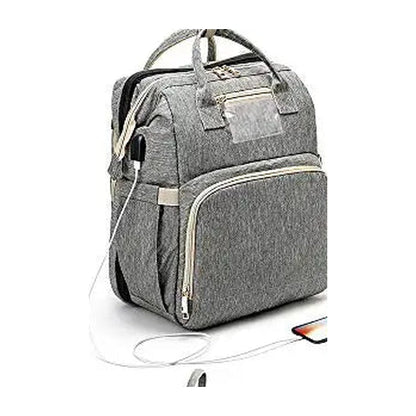 Fold-Out Diaper Bag Backpack — Opens Into a Changing Station