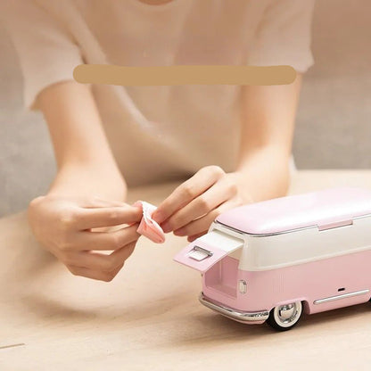 Classical Bus Ultrasonic Cleaner - Professional Ultrasonic Cleaning Machine for All Jewelry Eyeglasses Watches Shaver Heads Makeup Brushes