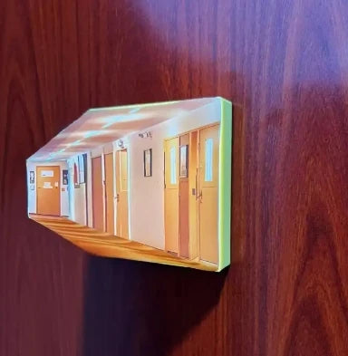 LED Vision Lights Wooden Wall Lamp – 3D Fun Action Figure Night Light for Kids & Collectors