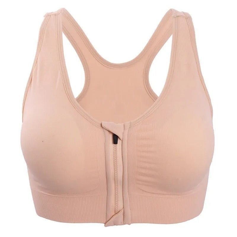 Cloud Hide Sports Bra Women Front Zipper - Push Up Yoga Crop Top Bras Vest Sportswear