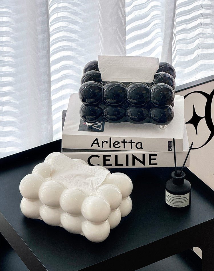 Cloud-Shaped Acrylic Tissue Box Cover – Stylish Napkin Holder for Home & Office Décor