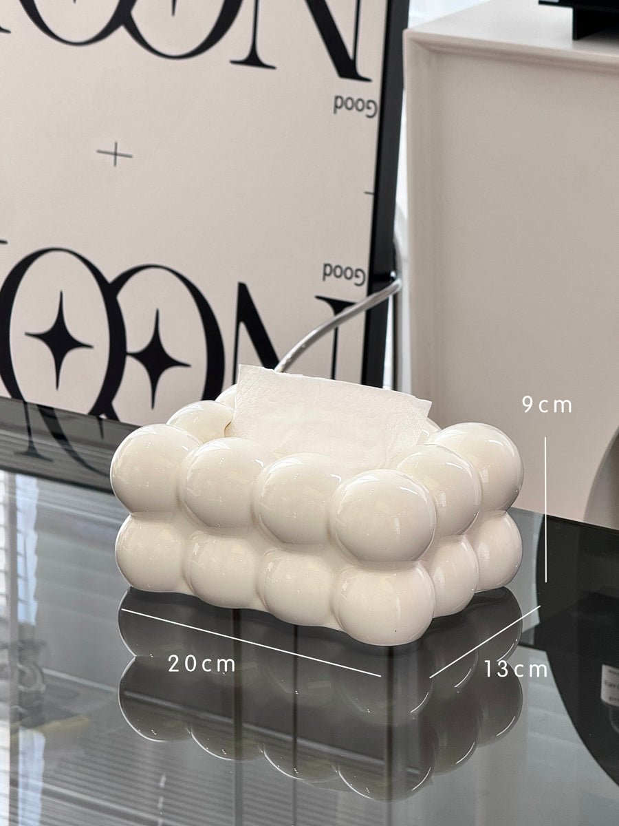 Cloud-Shaped Acrylic Tissue Box Cover – Stylish Napkin Holder for Home & Office Décor