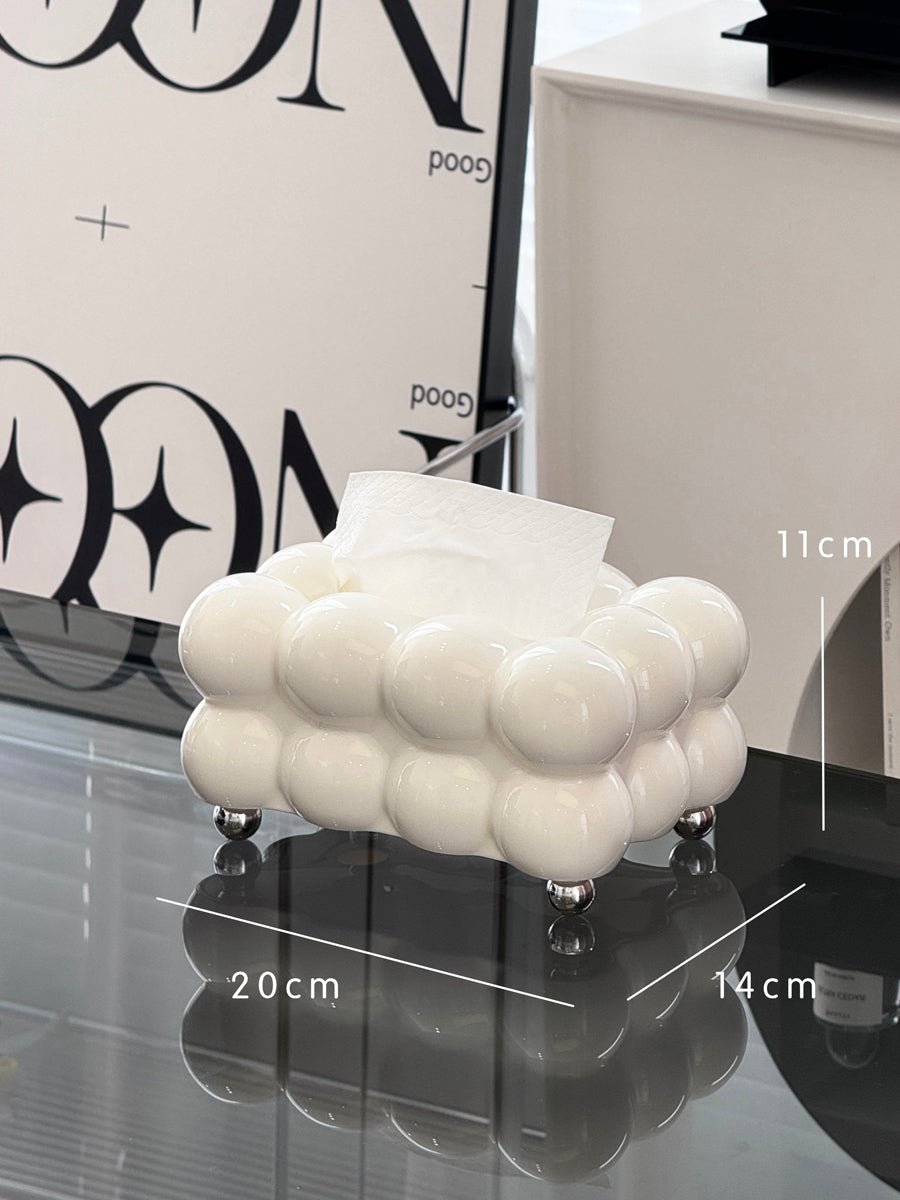 Cloud-Shaped Acrylic Tissue Box Cover – Stylish Napkin Holder for Home & Office Décor