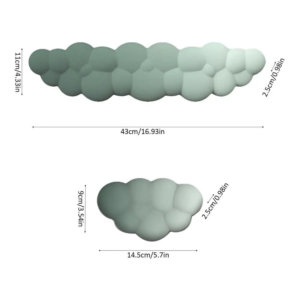 Cloud-Shaped Memory Foam Keyboard Wrist Rest – Ergonomic Non-Slip Pad for Ultimate Comfort & Style, Perfect Office Desk Accessory