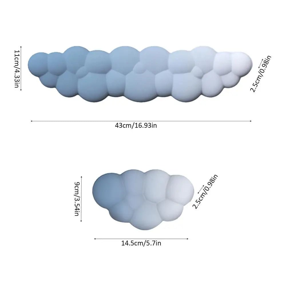 Cloud-Shaped Memory Foam Keyboard Wrist Rest – Ergonomic Non-Slip Pad for Ultimate Comfort & Style, Perfect Office Desk Accessory