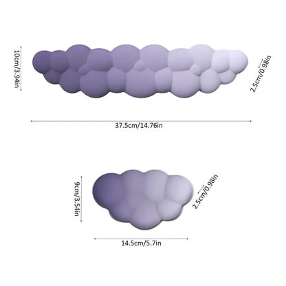 Cloud-Shaped Memory Foam Keyboard Wrist Rest – Ergonomic Non-Slip Pad for Ultimate Comfort & Style, Perfect Office Desk Accessory