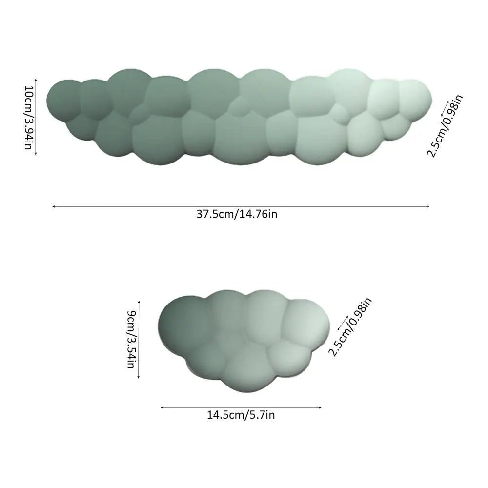 Cloud-Shaped Memory Foam Keyboard Wrist Rest – Ergonomic Non-Slip Pad for Ultimate Comfort & Style, Perfect Office Desk Accessory