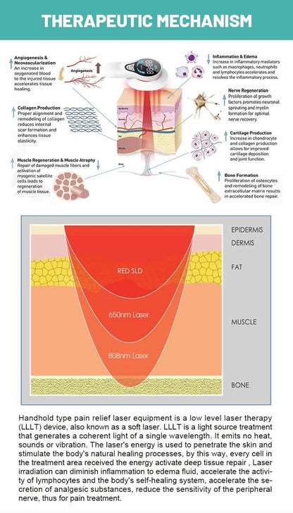 Cold Light Handheld Laser Therapy Device