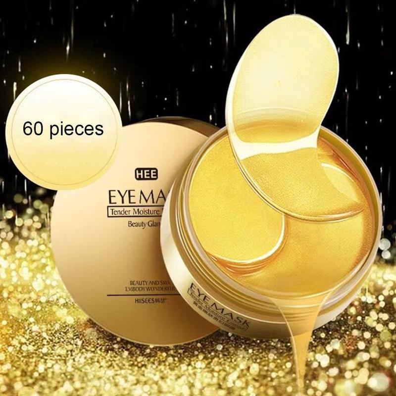 Collagen Eye Mask - Reduce Dark Circles Anti-Aging  24k Gold & Seaweed Green Algae