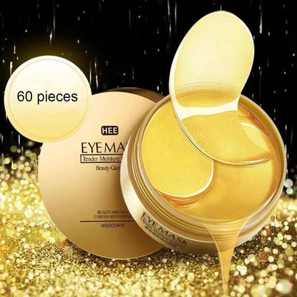Collagen Eye Mask - Reduce Dark Circles Anti-Aging  24k Gold & Seaweed Green Algae