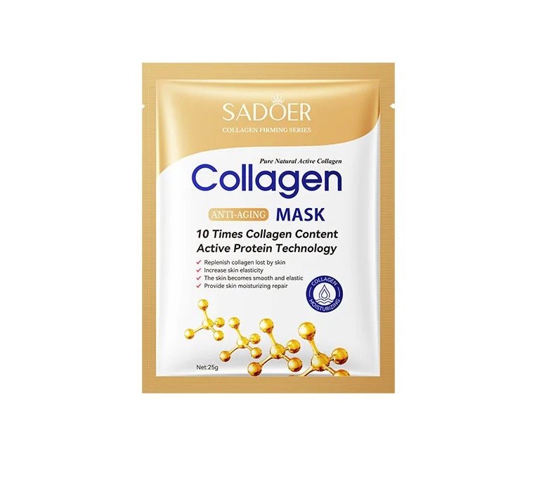 Collagen Face Mask Firming Moisturizing Repair – Infused with VC & Hyaluronic Acid for Intense Moisture, Radiance & Skin Renewal