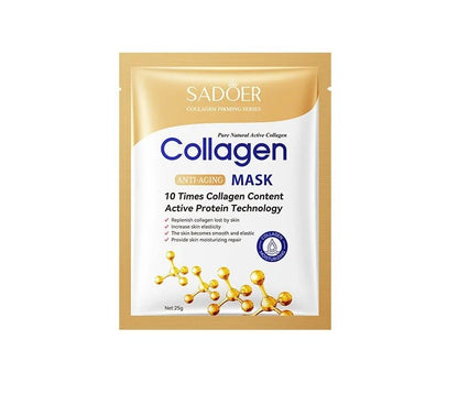 Collagen Face Mask Firming Moisturizing Repair – Infused with VC & Hyaluronic Acid for Intense Moisture, Radiance & Skin Renewal