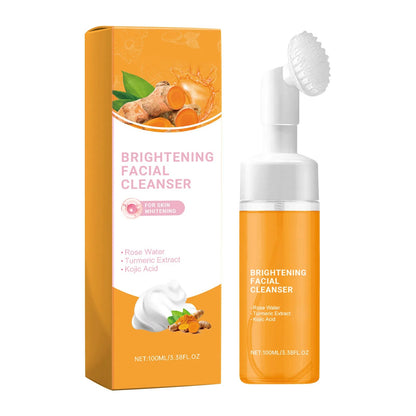 Turmeric Facial Cleanser – Gentle Daily Cleanser for Radiant, Hydrated Skin, Reduces Blemishes with Natural Plant-Based Brightening Power