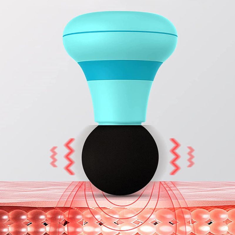 Compact Muscle Massager - Home Vibrating Shock Mini Massager for Back Pain, Shoulder, Neck, Body