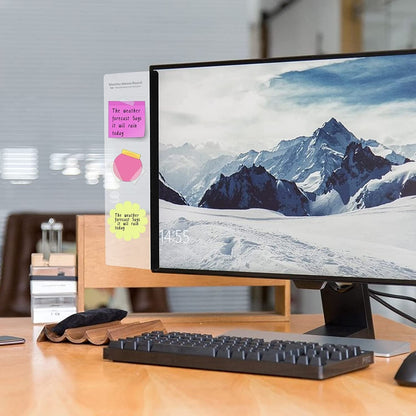 Computer Monitor Memo Board - Transparent Monitor Side Panel Creative Desktop Memo for Home/Office