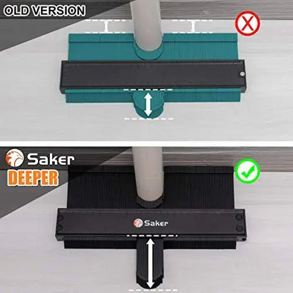 Connection Profile Contour Gauge Tool - Contour Duplication Super Gauge Tool, Irregular Shape Duplicator ( 10 Inch+5 Inch)
