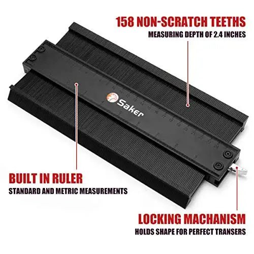 Connection Profile Contour Gauge Tool - Contour Duplication Super Gauge Tool, Irregular Shape Duplicator ( 10 Inch+5 Inch)