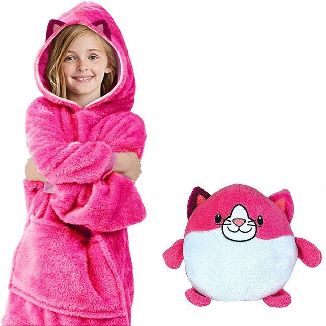 Convertible Plush Pet Hoodies - Ultra Warm and Cozy Animal Hoodie for Kids