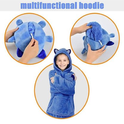 Convertible Plush Pet Hoodies - Ultra Warm and Cozy Animal Hoodie for Kids