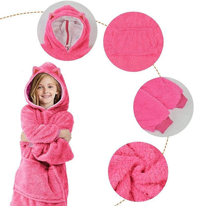 Convertible Plush Pet Hoodies - Ultra Warm and Cozy Animal Hoodie for Kids