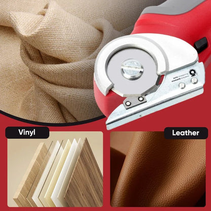 Cordless Versatile Fabric Cutter - Rotary Cutter with Self-sharpening Blade for Fabric Cloth Carpet Leather Felt