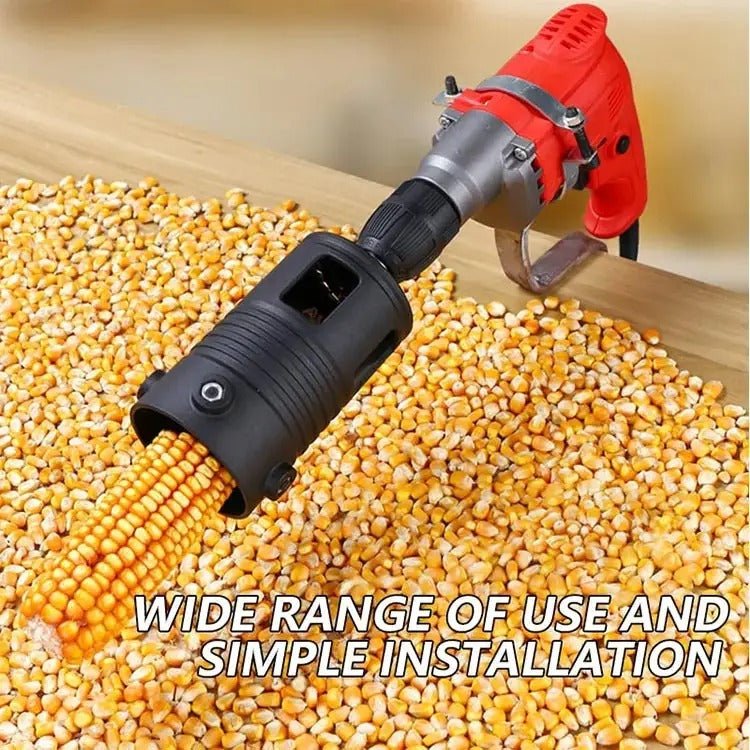 Corn Sheller Drill Attachment – Corn Stripper & Kernel Remover for Dried Corn