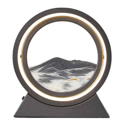 Creative 360° Rotating Quicksand Lamp - Dynamic Sand Art Light