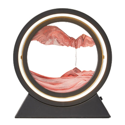 Creative 360° Rotating Quicksand Lamp - Dynamic Sand Art Light