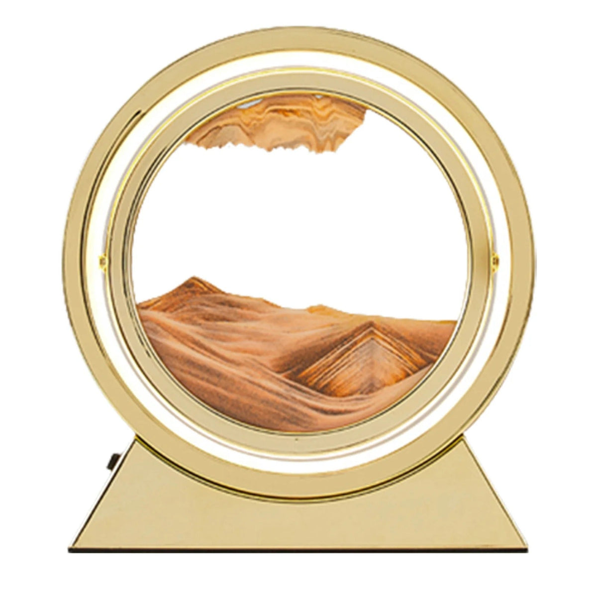 Creative 360° Rotating Quicksand Lamp - Dynamic Sand Art Light