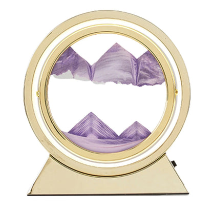 Creative 360° Rotating Quicksand Lamp - Dynamic Sand Art Light