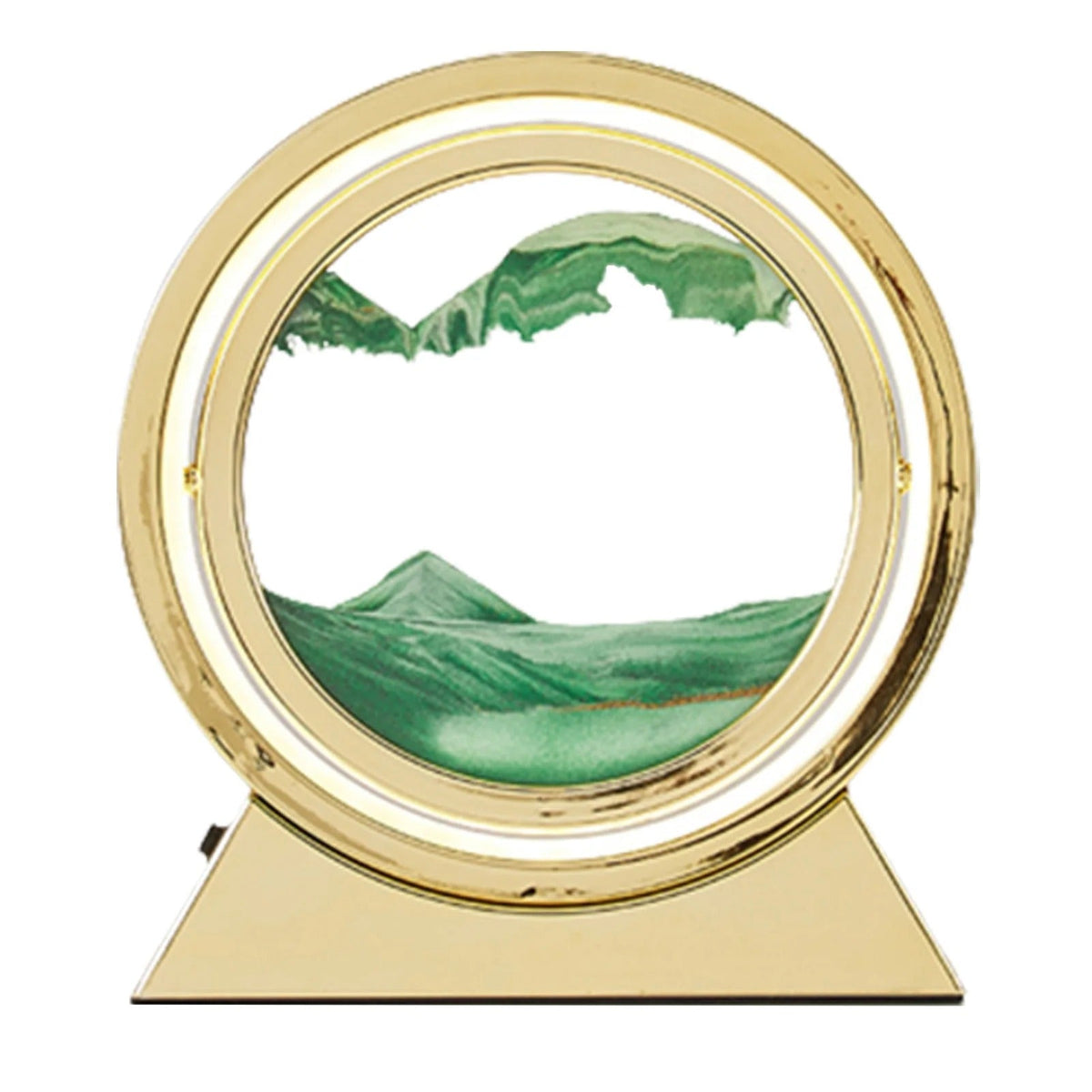 Creative 360° Rotating Quicksand Lamp - Dynamic Sand Art Light
