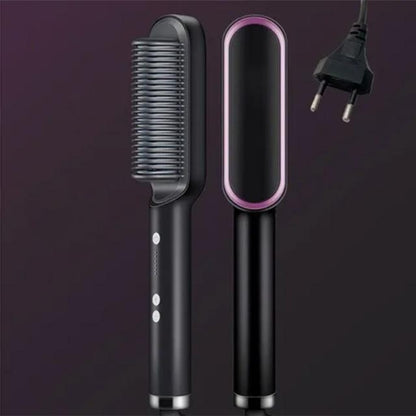 Hair Straightening Brush - Instant Straight Hair Transformation