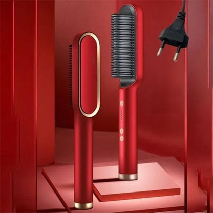 Hair Straightening Brush - Instant Straight Hair Transformation