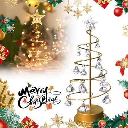 Crystal Christmas Tree LED Lamp – Sparkling Christmas, Valentine’s, or Birthday Decor for a Dreamy Bedroom Glow