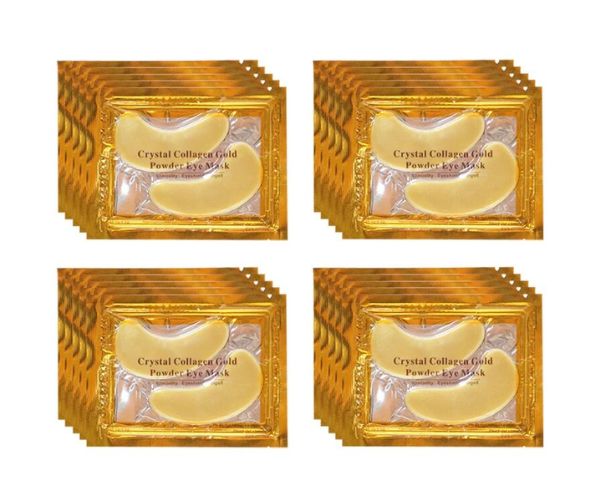 Gold Under-Eye Gel Patches — Cooling Hydrogel Eye Masks in Single-Use Foil Sachets, 20–30 Minute Wear
