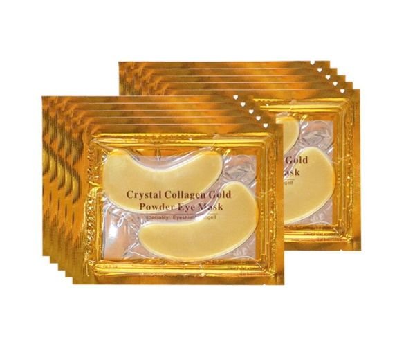 Gold Under-Eye Gel Patches — Cooling Hydrogel Eye Masks in Single-Use Foil Sachets, 20–30 Minute Wear