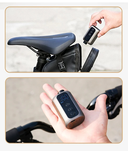 Mini Wireless Air Pump – Portable High-Pressure 100PSI Tire Inflator with Rechargeable Battery for Bikes, Cars, and Travel