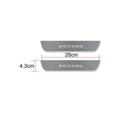 Customized Dynamic LED Welcome Pedal Car Scuff Plate - Pedal Threshold Car Door Sills LED Pathway Light, USB Power