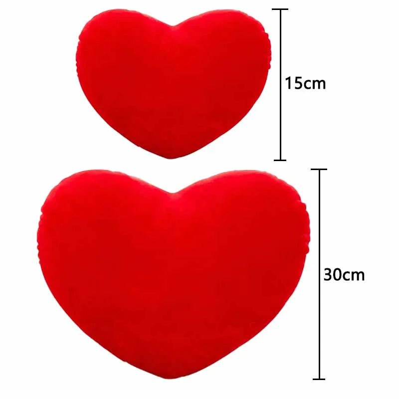 Cute Heart Pillow - Plush Heart Shape Cushion Perfect for Valentine's Day