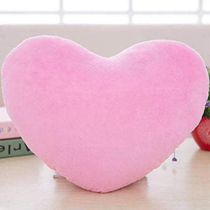 Cute Heart Pillow - Plush Heart Shape Cushion Perfect for Valentine's Day