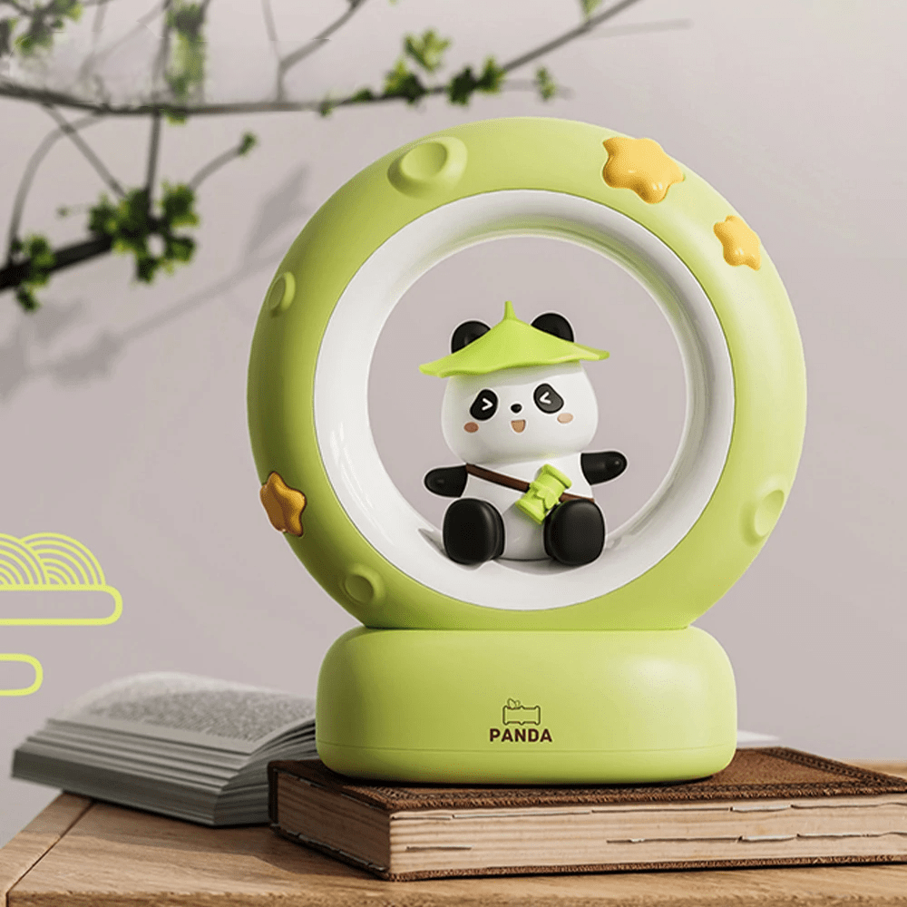 Cute LED Night Light Panda, Cat and Rabbit Design – USB Rechargeable Clap-On Lamp with Cat & Rabbit Modes, Perfect Room Décor & Cozy Sleep Companion for Kids