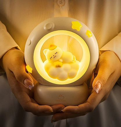 Cute LED Night Light Panda, Cat and Rabbit Design – USB Rechargeable Clap-On Lamp with Cat & Rabbit Modes, Perfect Room Décor & Cozy Sleep Companion for Kids