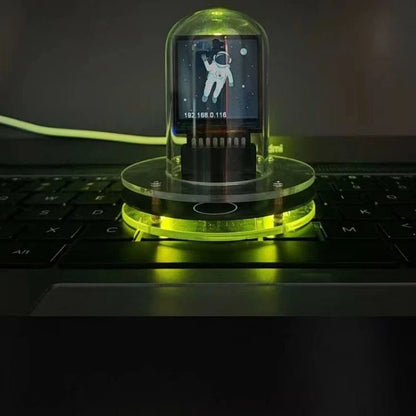 Cyberpunk Style Nixie Tube Clock – Smart WiFi Digital Display with Customizable Glow, DIY Visual Table Clock