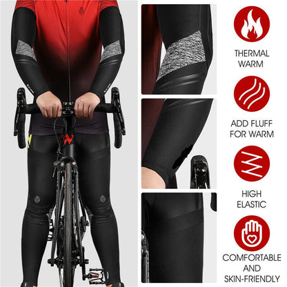 Reflective Cycling Arm Sleeves & Leg Warmers - Ultimate Winter Warmth Arm Warmers
