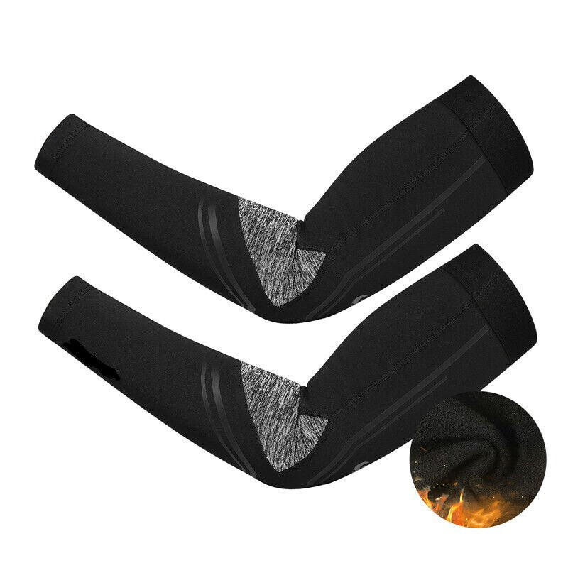 Reflective Cycling Arm Sleeves & Leg Warmers - Ultimate Winter Warmth Arm Warmers