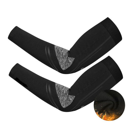 Reflective Cycling Arm Sleeves & Leg Warmers - Ultimate Winter Warmth Arm Warmers