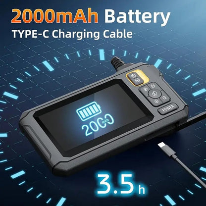 Industrial Endoscope Inspection Camera – 1080p Hd With 4.3-Inch Display Adjustable Lens